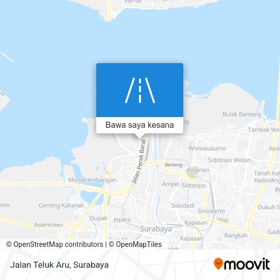 Peta Jalan Teluk Aru