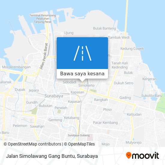 Peta Jalan Simolawang Gang Buntu