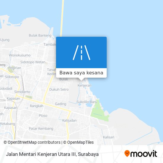 Peta Jalan Mentari Kenjeran Utara III