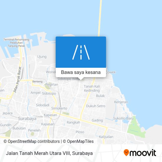 Peta Jalan Tanah Merah Utara VIII