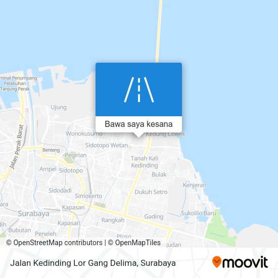 Peta Jalan Kedinding Lor Gang Delima