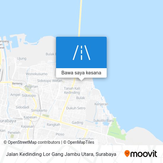 Peta Jalan Kedinding Lor Gang Jambu Utara