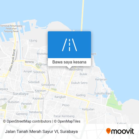 Peta Jalan Tanah Merah Sayur VI