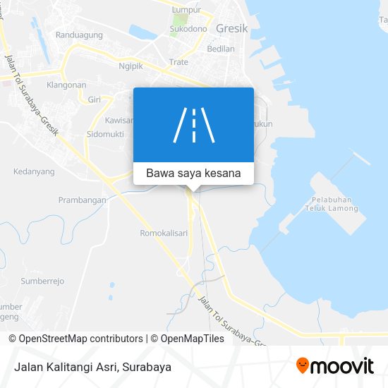 Peta Jalan Kalitangi Asri