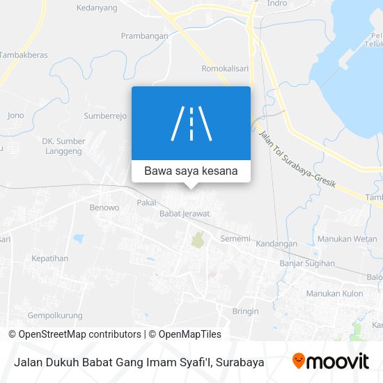 Peta Jalan Dukuh Babat Gang Imam Syafi'I