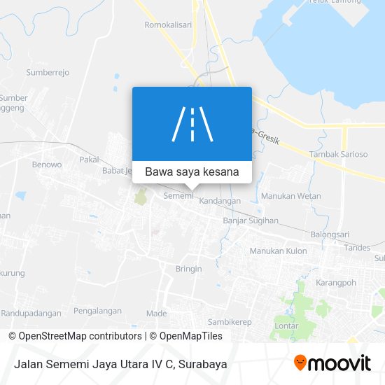 Peta Jalan Sememi Jaya Utara IV C