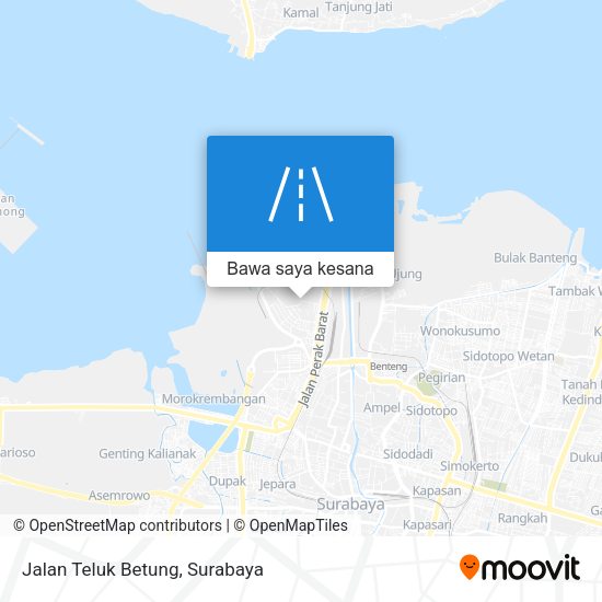 Peta Jalan Teluk Betung