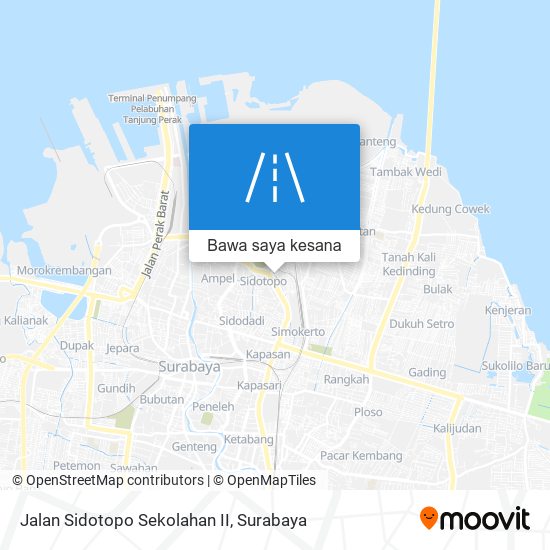 Peta Jalan Sidotopo Sekolahan II