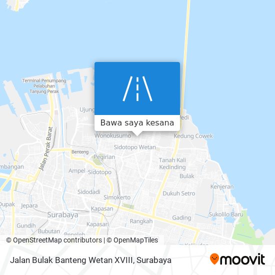 Peta Jalan Bulak Banteng Wetan XVIII