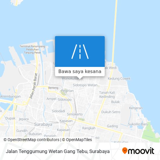 Peta Jalan Tenggumung Wetan Gang Tebu