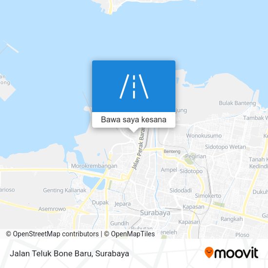 Peta Jalan Teluk Bone Baru