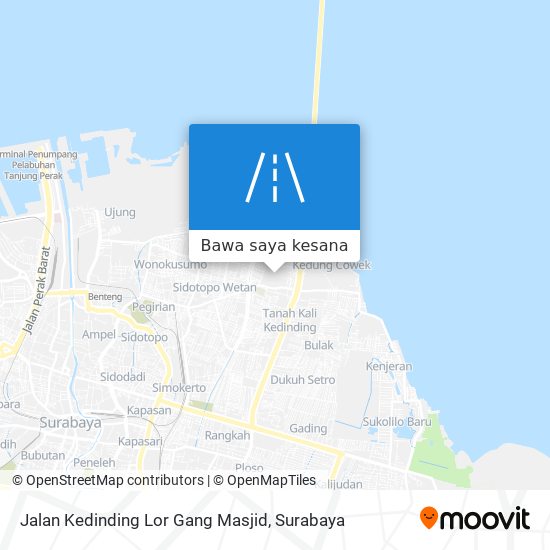 Peta Jalan Kedinding Lor Gang Masjid