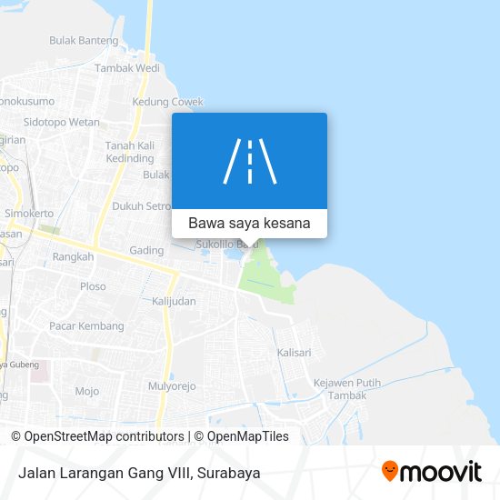 Peta Jalan Larangan Gang VIII