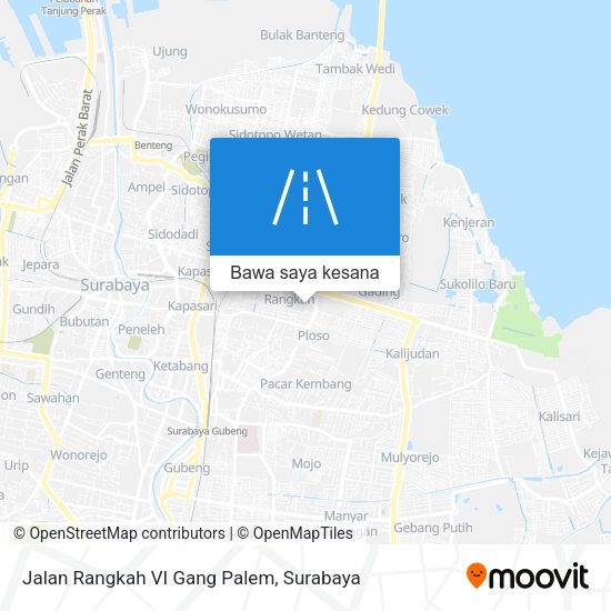 Peta Jalan Rangkah VI Gang Palem