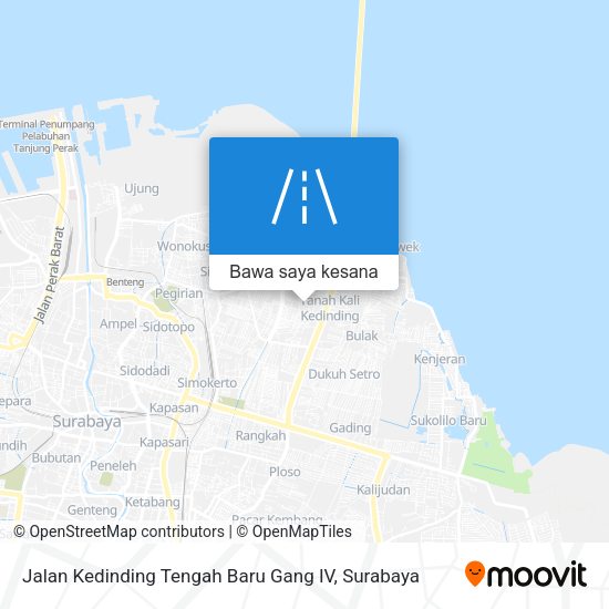 Peta Jalan Kedinding Tengah Baru Gang IV