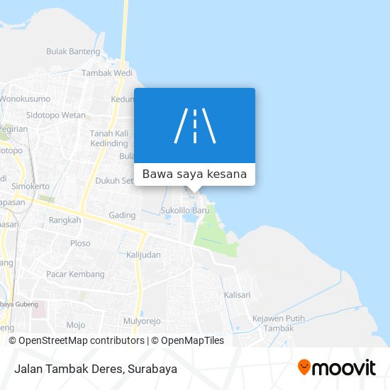 Peta Jalan Tambak Deres