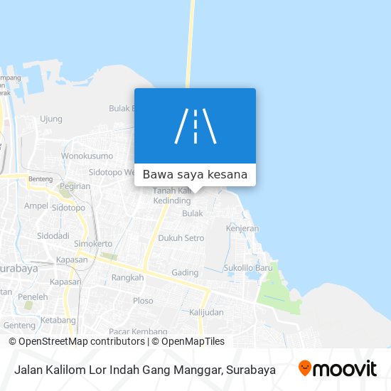 Peta Jalan Kalilom Lor Indah Gang Manggar