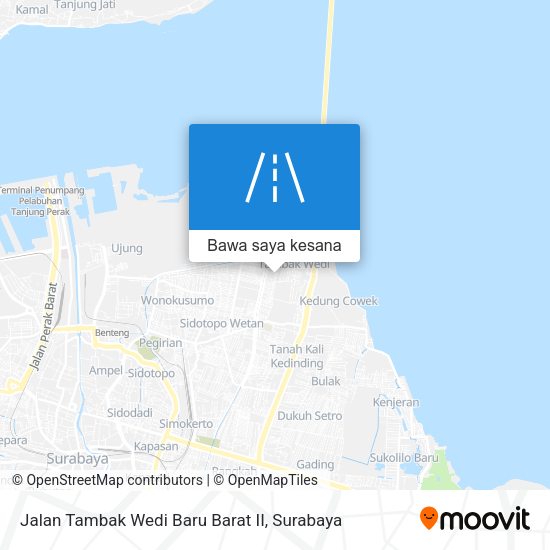 Peta Jalan Tambak Wedi Baru Barat II