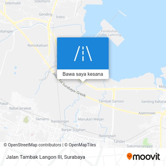 Peta Jalan Tambak Langon III