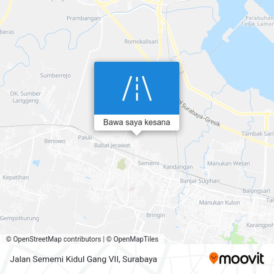 Peta Jalan Sememi Kidul Gang VII