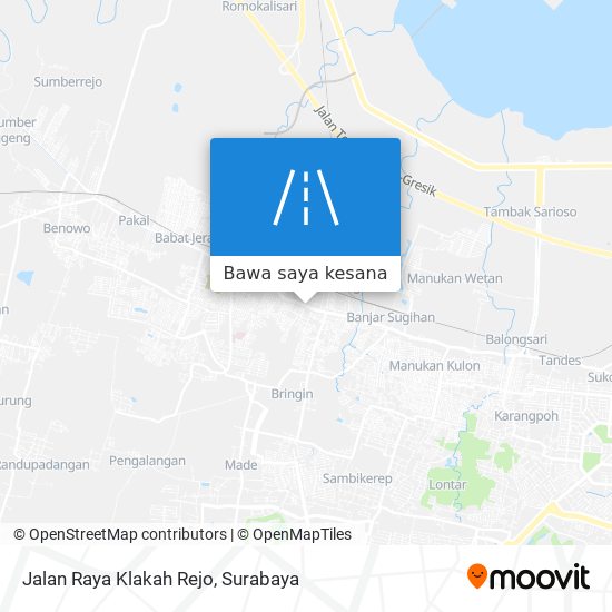 Peta Jalan Raya Klakah Rejo