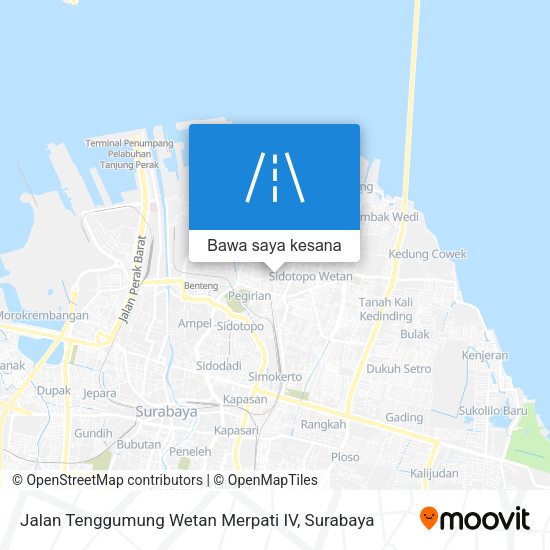 Peta Jalan Tenggumung Wetan Merpati IV