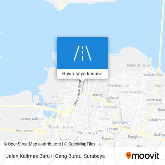 Peta Jalan Kalimas Baru II Gang Buntu