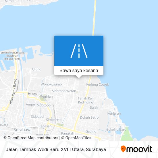 Peta Jalan Tambak Wedi Baru XVIII Utara