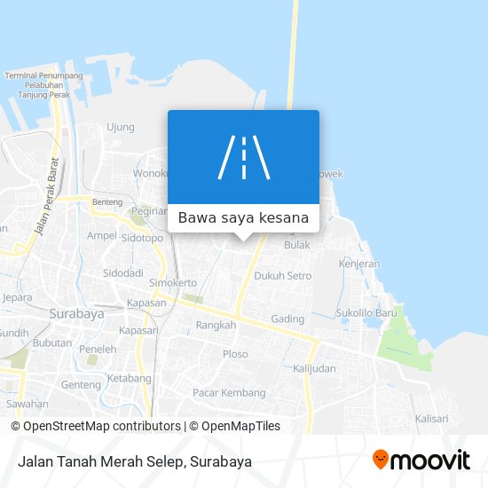 Peta Jalan Tanah Merah Selep