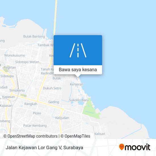 Peta Jalan Kejawan Lor Gang V