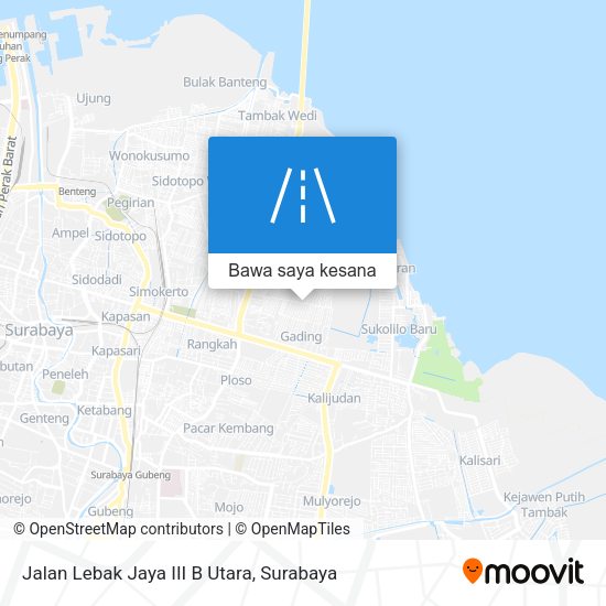 Peta Jalan Lebak Jaya III B Utara