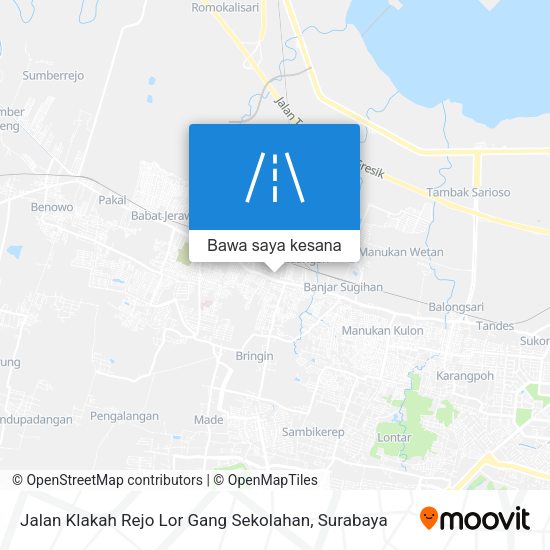 Peta Jalan Klakah Rejo Lor Gang Sekolahan