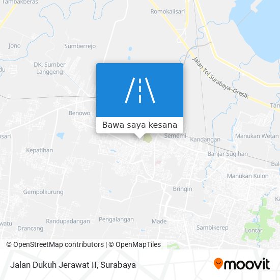 Peta Jalan Dukuh Jerawat II