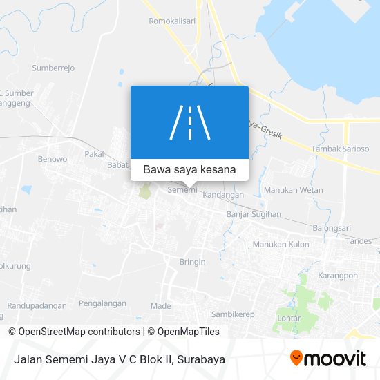 Peta Jalan Sememi Jaya V C Blok II