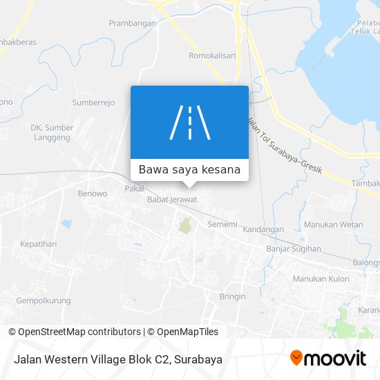 Peta Jalan Western Village Blok C2