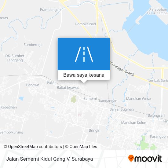 Peta Jalan Sememi Kidul Gang V
