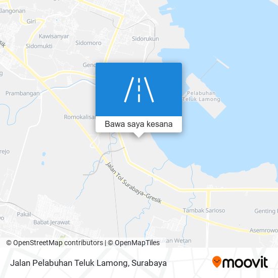 Peta Jalan Pelabuhan Teluk Lamong