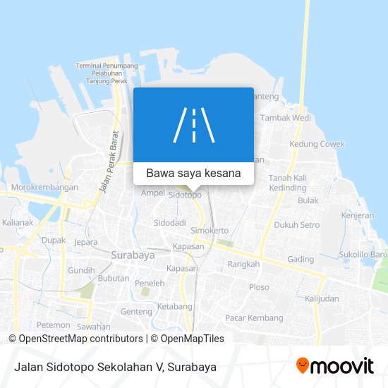 Peta Jalan Sidotopo Sekolahan V