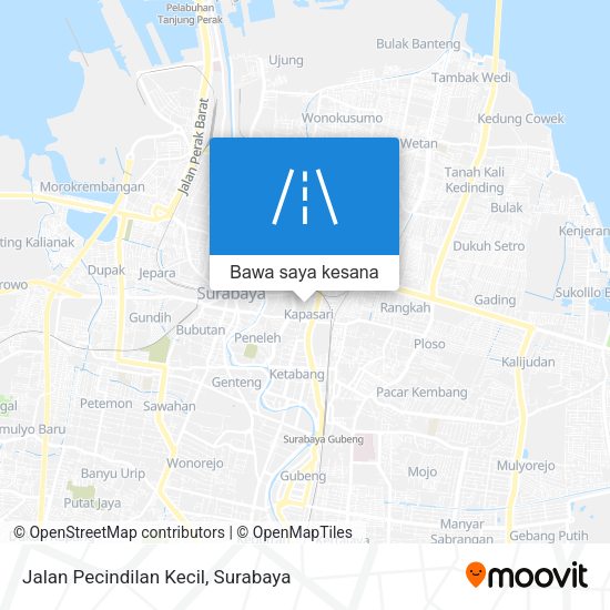 Peta Jalan Pecindilan Kecil