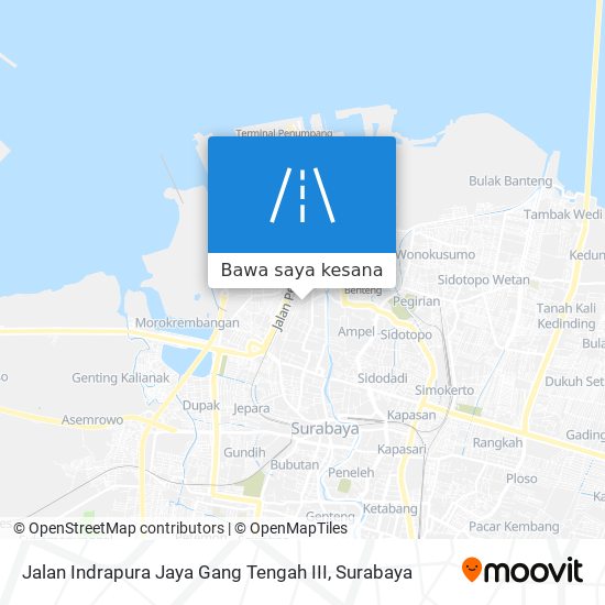 Peta Jalan Indrapura Jaya Gang Tengah III