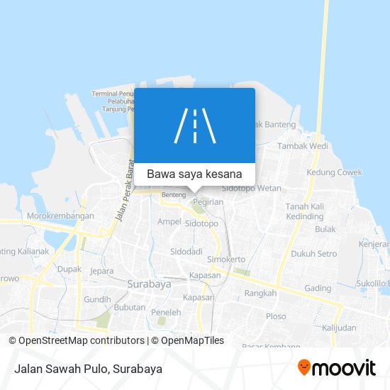 Peta Jalan Sawah Pulo