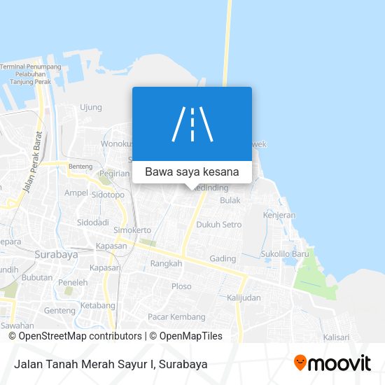 Peta Jalan Tanah Merah Sayur I