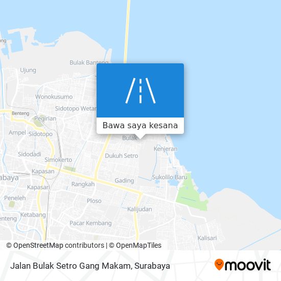 Peta Jalan Bulak Setro Gang Makam