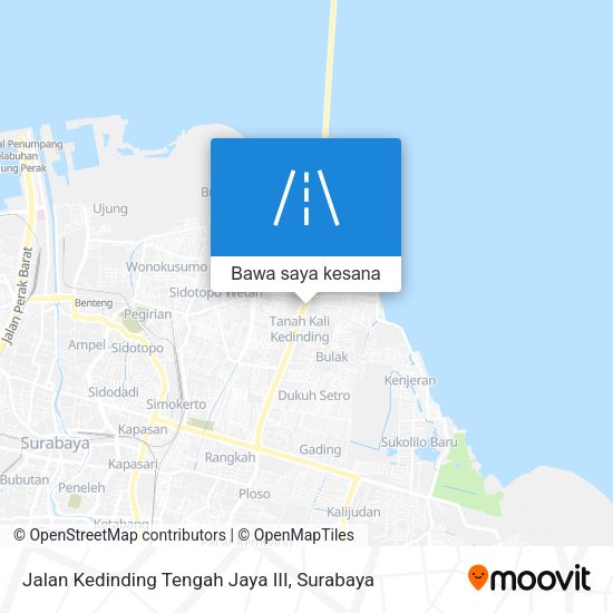 Peta Jalan Kedinding Tengah Jaya III
