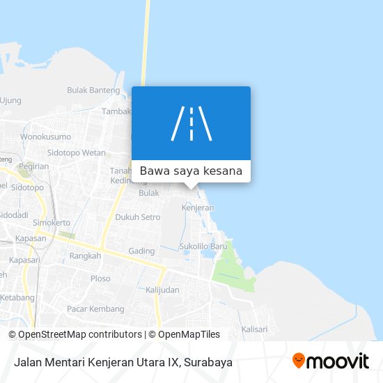 Peta Jalan Mentari Kenjeran Utara IX