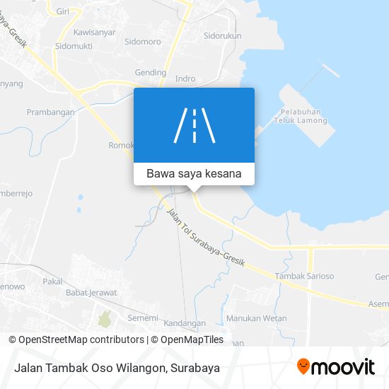 Peta Jalan Tambak Oso Wilangon