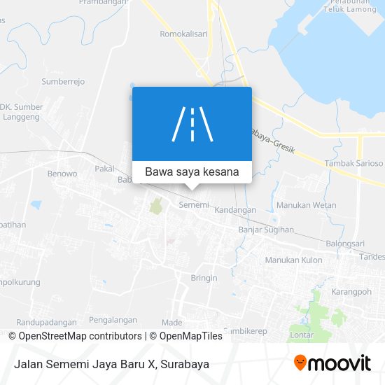 Peta Jalan Sememi Jaya Baru X