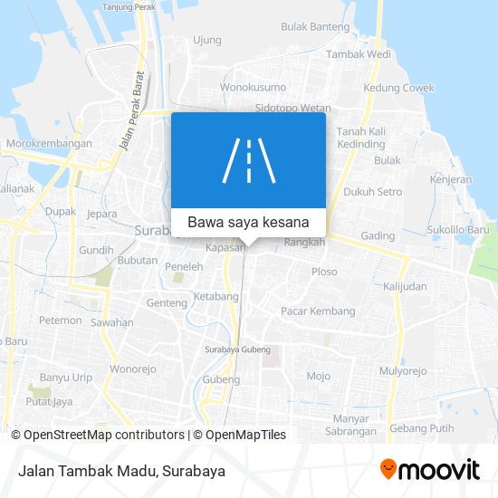 Peta Jalan Tambak Madu