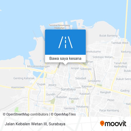 Peta Jalan Kebalen Wetan III