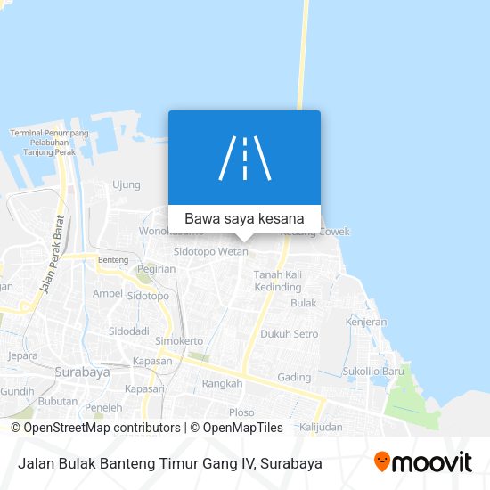 Peta Jalan Bulak Banteng Timur Gang IV
